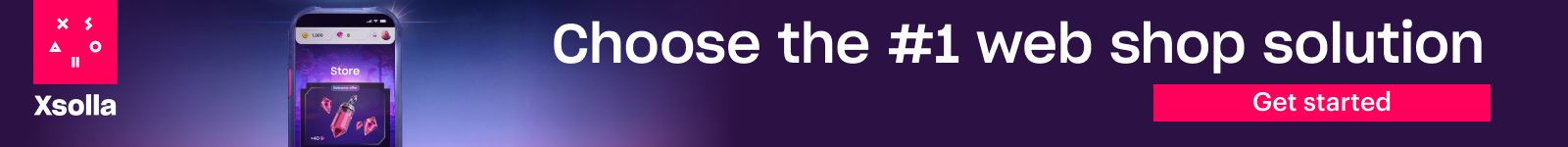 Xsolla Mobile Web Shop Banner Advertisement